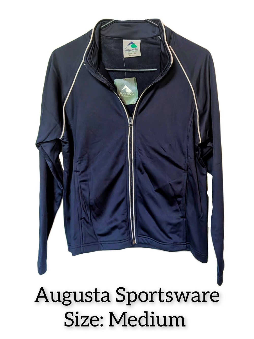 Augusta Sportswear Navy Jacket with White Trim